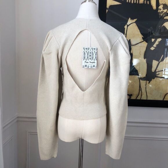 NWT Free People Saffron Open Back Sweater $128 S - Picture 5 of 14
